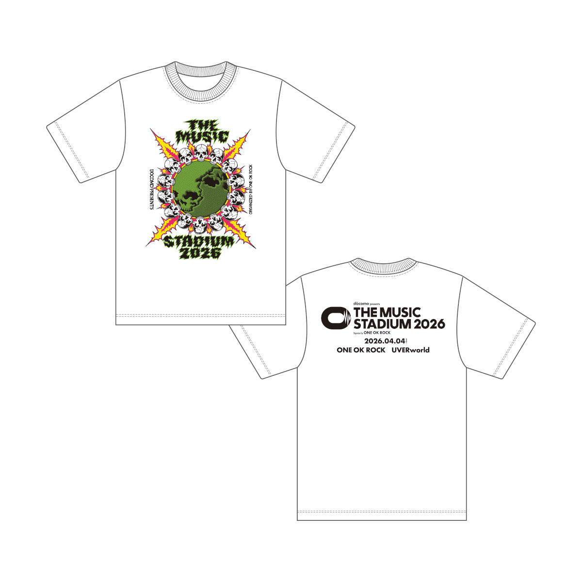 【事後配送】THE MUSIC STADIUM 2026 OFFICIAL Tシャツ Day1＜受付期間：4/1～4/12＞