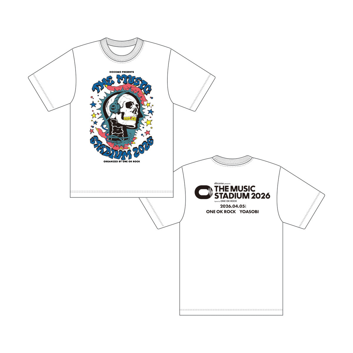 【4/5】【会場受取】THE MUSIC STADIUM 2026 OFFICIAL Tシャツ Day2＜受付期間：～3/23＞
